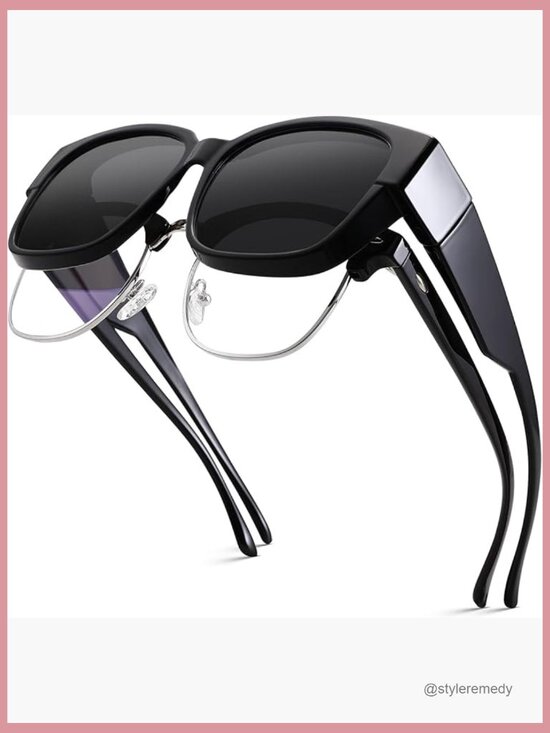 Polarized Fit Over Sunglasses Oversized Square Over Glasses Shades main image 4